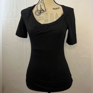 Smart Set Black Short Sleeve Top